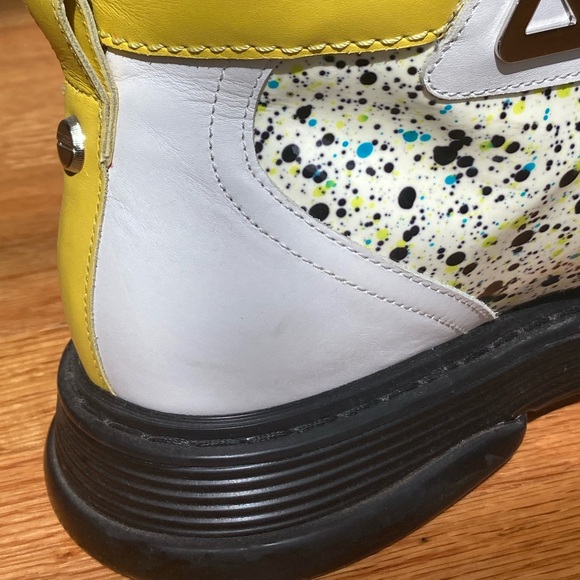 Jimmy Choo Galaxy Paint Splatter High-Top Smeakers - Picture 4 of 12